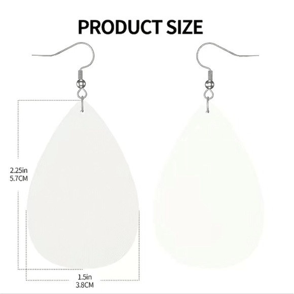 WOVEN LEATHER DROP HOOP EARRINGS - Picture 16 of 16